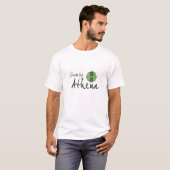 Glas durch Athene-Logo-Shirt T-Shirt (Vorne ganz)
