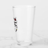 Glas - EDCC-Logo in schwarz mit Farben (Links)