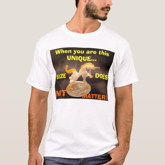 Glas-EINHORN AUF EINEM GROSCHEN, wenn Sie diese T-Shirt (Vorderseite)