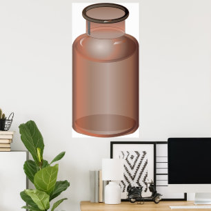 Glas Flasche Vase Poster