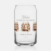 Glas für die Mutter des Bräutigams (Rückseite)