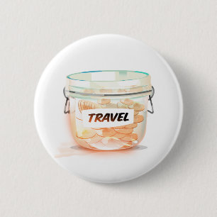 Glas-Geld-Reiseglas Button