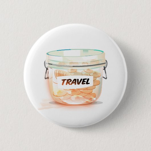 Glas-Geld-Reiseglas Button (Vorderseite)