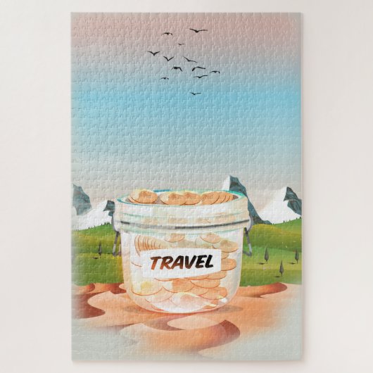 Glas-Geld-Reiseglas Puzzle (Vertikal)