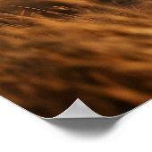 Glas Giraffe Savannah Dämmerung Poster (Ecke)