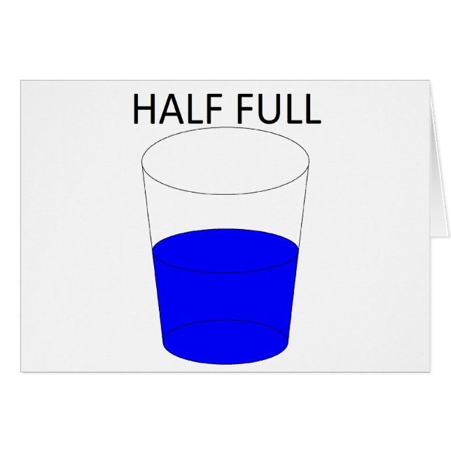 Glas halb voll (Vorderseite (Horizontal))