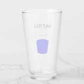 Glas halb voll (Rückseite)