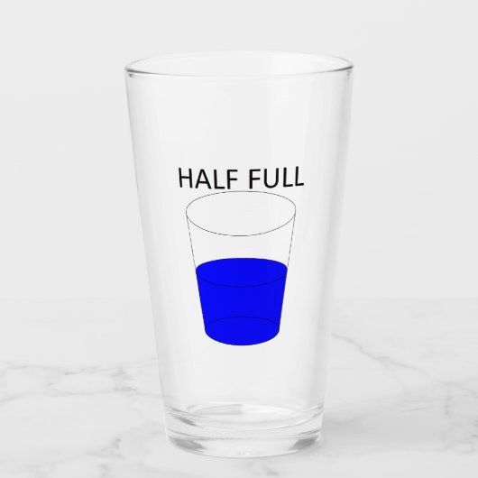 Glas halb voll (Vorderseite)