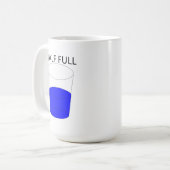 Glas Halb voll Kaffeetasse (Vorderseite Links)