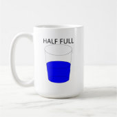 Glas Halb voll Kaffeetasse (Links)