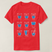Glas Halb voll T-Shirt (Design vorne)
