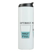 Glas Halb voller Sonnenschein Thermosbecher (Nach links gedreht)