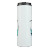 Glas Halb voller Sonnenschein Thermosbecher (Rückseite)