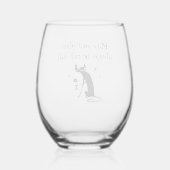 Glas Halb Wein Toast (Rückseite)