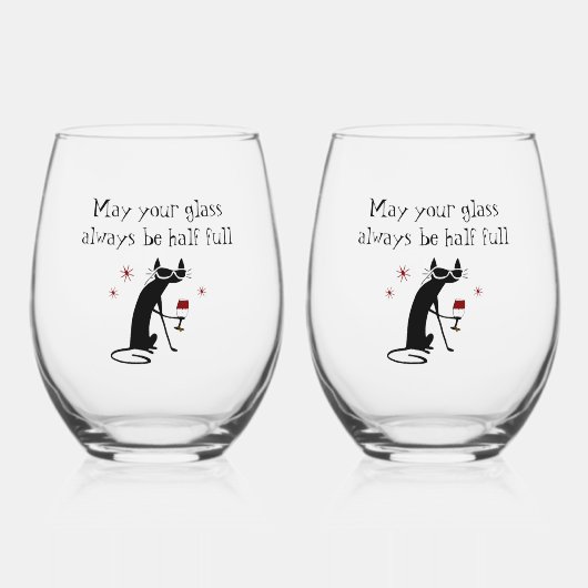 Glas Halb Wein Toast (Vorderseite)