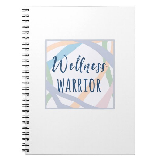 Glas Half-Volles Wellness-Warrior-Notebook Notizblock (Vorderseite)
