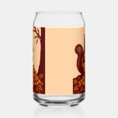 🐿️ Glas in Form einer Dose Eichhörnchen im Herbst (Links)
