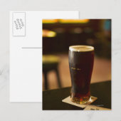 Glas irischer Herkunft in Pub Postkarte (Vorne/Hinten)