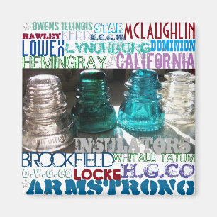 Glas-Isolatoren TELECOM-History-Magnet Magnet