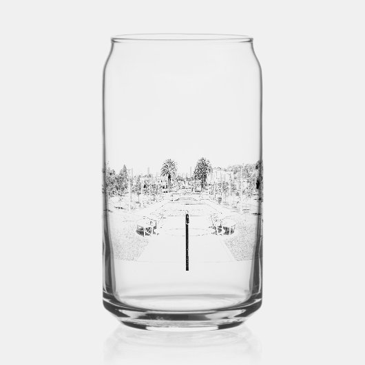 Glas kann Trinkbehälter (Vorderseite)