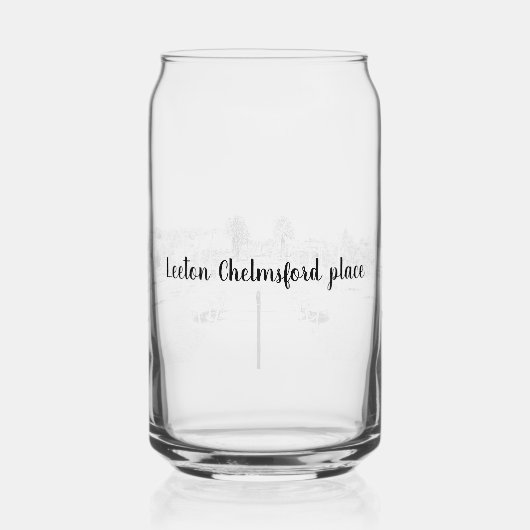 Glas kann Trinkbehälter (Rückseite)