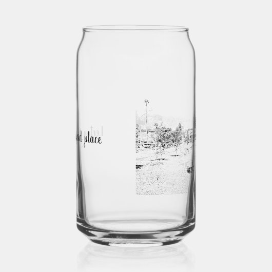 Glas kann Trinkbehälter (Rechts)