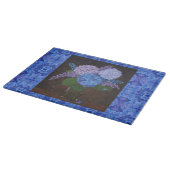 Glas Kitchen Cutting Board - Hydrangeas in Vase #2 Schneidebrett (Ecke)