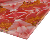 Glas Kitchen Cutting Board Korallenpeony Schneidebrett (Ecke)
