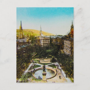 Glas-Magisches Laternenbild MONTREAL 1890 Kanada Postkarte