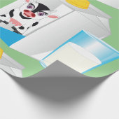 Glas Milch Geschenkpapier (Ecke)