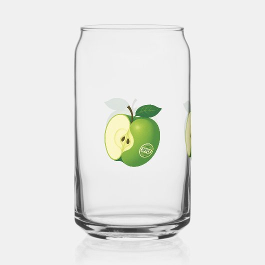 Glas mit Apfel (Vorderseite)