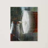Glas mit Flasche - Puzzle (Vertikal)