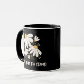 Glas mit Gänseblümchen-Muster Tasse (Vorderseite Links)