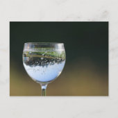 Glas mit Getränk. Postkarte (Vorderseite)