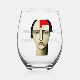 Glas mit humortischem Wein