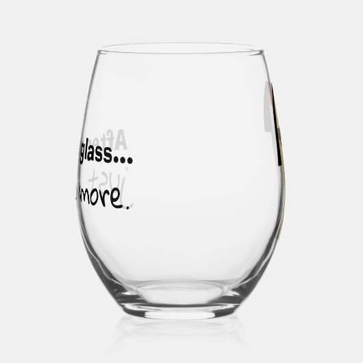 Glas mit humortischem Wein (Links)