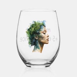 Glas mit humortischem Wein