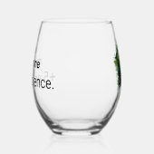 Glas mit humortischem Wein (Links)