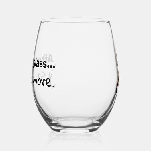 Glas mit humortischem Wein (Links)