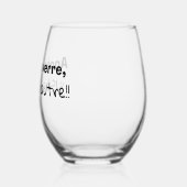 Glas mit humortischem Wein (Links)