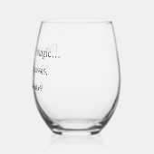 Glas mit humortischem Wein (Links)