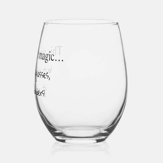 Glas mit humortischem Wein (Links)