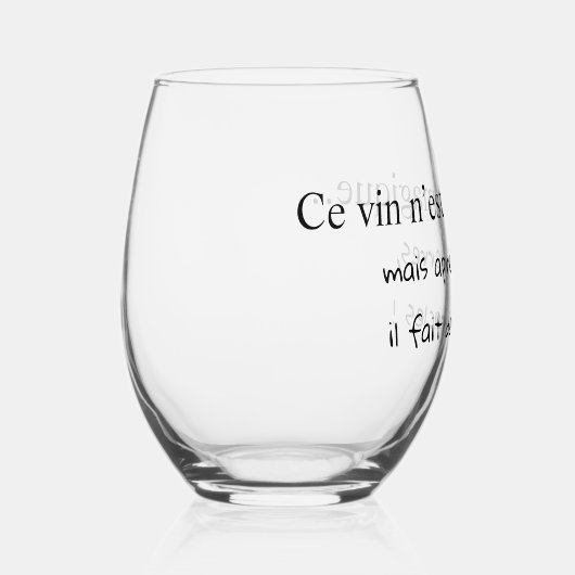 Glas mit humortischem Wein (Rechts)