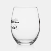 Glas mit humortischem Wein (Links)