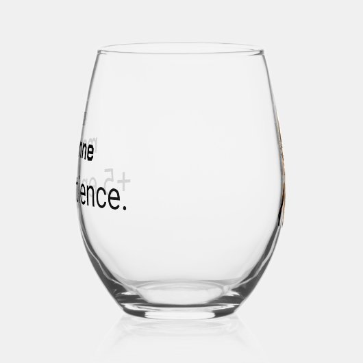 Glas mit humortischem Wein (Links)