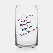Glas mit Liebe (Rückseite)