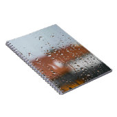 Glas mit Regentropfen Notizblock (Rechte Seite)