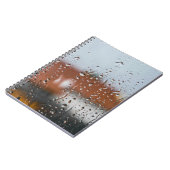 Glas mit Regentropfen Notizblock (Linke Seite)