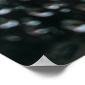Glas mit Regentropfen Poster (Ecke)