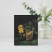 Glas mit Rose von Vincent van Gogh (Stehend Vorderseite)